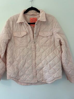 J. Crew Light Pink Quilted Puffer Jacket